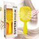 Гребінець для волосся Janeke Superbrush, порожнистий, Бірюзова-Лімонна (Італія) 100972 фото 1