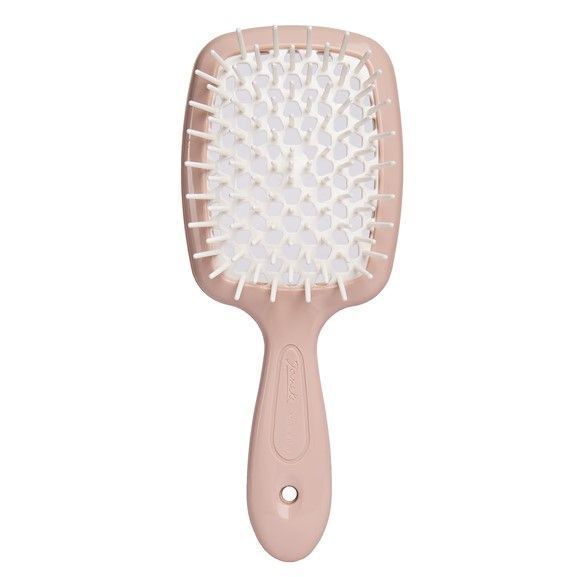 Гребінець для волосся Janeke Superbrush, порожнистий, Пудрово-бiлий (Італія) 100970 фото