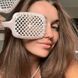 Гребінець для волосся Janeke Superbrush, порожнистий, Пудрово-бiлий (Італія) 100970 фото 2